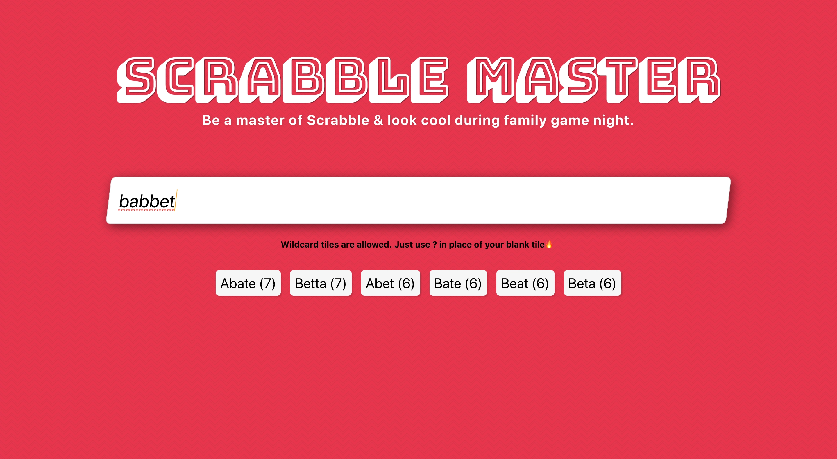 Scrabble Master preview